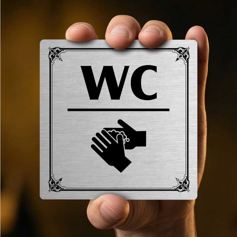 WC, 80x80mm, zlatá, Nevada